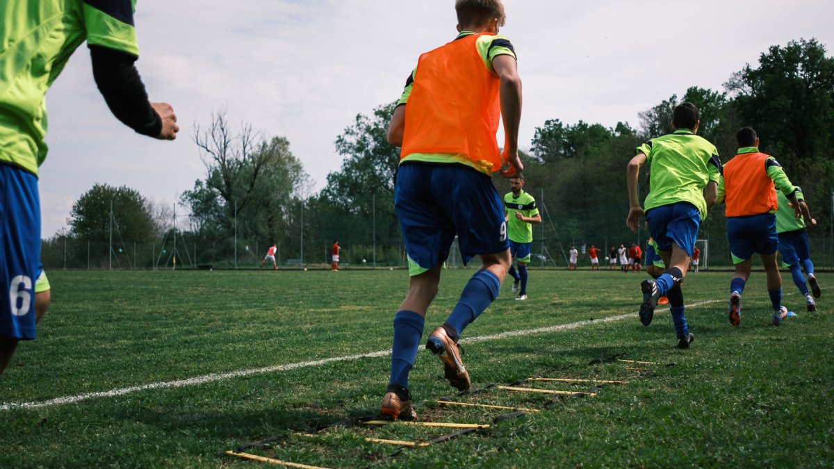 Allenamento di calcio